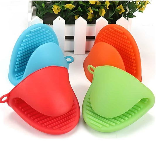 Heat-Resistant Silicone Mini Oven Mitts (Pack of 2)